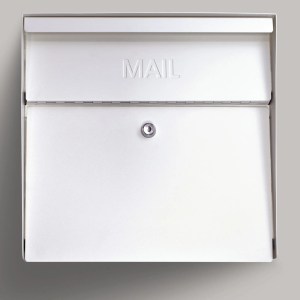Wall Mounted Lockable Mailbox White